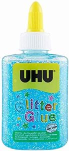 ΚΟΛΛΑ UHU GLITTER ΜΠΛΕ ΓΙΑ ΧΕΙΡΟΤΕΧΝΙΕΣ 90GR