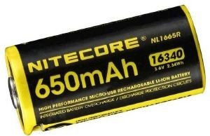  NITECORE RCR123A / USB/ 650MAH-NL1665R