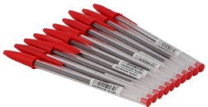  BIC CRISTAL MEDIUM POINT RED 10