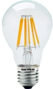 ΛΑΜΠΤΗΡΑΣ GEYER LED FILAMENT E27 6W 700LM ΔΙΑΦΑΝΗ 4000K