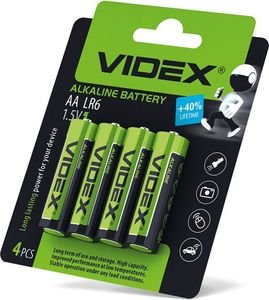 ΜΠΑΤΑΡΙΑ VIDEX ALKALINE LR6/AA 4ΤΜΧ ΜΠΑΤΑΡΙΑ VIDEX ALKALINE LR6/AA 4ΤΜΧ