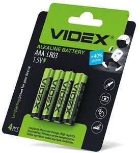 ΜΠΑΤΑΡΙΑ VIDEX ALKALINE L03/AAA 4ΤΜΧ ΜΠΑΤΑΡΙΑ VIDEX ALKALINE L03/AAA 4ΤΜΧ