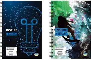 ΤΕΤΡΑΔΙΟ ΣΠΙΡΑΛ 4 ΘΕΜΑΤΩΝ INSPIRE 17X25CM JUSTNOTE 104311 ΤΕΤΡΑΔΙΟ ΣΠΙΡΑΛ 4 ΘΕΜΑΤΩΝ INSPIRE 17X25CM JUSTNOTE 104311