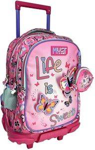 ΤΣΑΝΤΑ TROLLEY MUST TEAM LIFE IS SWEET 3 ΘΗΚΕΣ ΜΕ ΔΩΡΟ ΠΟΡΤΟΦΟΛΙ ΤΣΑΝΤΑ TROLLEY MUST TEAM LIFE IS SWEET 3 ΘΗΚΕΣ ΜΕ ΔΩΡΟ ΠΟΡΤΟΦΟΛΙ
