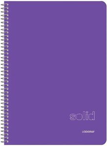 ΤΕΤΡΑΔΙΟ ΣΠΙΡΑΛ LOGIGRAF SOLID WIRELOCK 4 ΘΕΜΑΤΩΝ B5 / 17 Χ 25 CM ΜΩΒ (120Φ) ΤΕΤΡΑΔΙΟ ΣΠΙΡΑΛ LOGIGRAF SOLID WIRELOCK 4 ΘΕΜΑΤΩΝ B5 / 17 Χ 25 CM ΜΩΒ (120Φ)