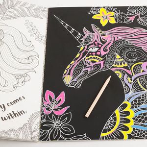 SCRATCH ART CREATIONS � BEAUTIFUL NEON: NEON UNICORNS (2024 ED)