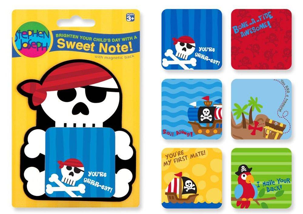 ΜΠΛΟΚΑΚΙ ΑΥΤΟΚΟΛΛΗΤΑ ΧΑΡΤΑΚΙΑ STEPHEN JOSEPH SWEET NOTES PIRATE
