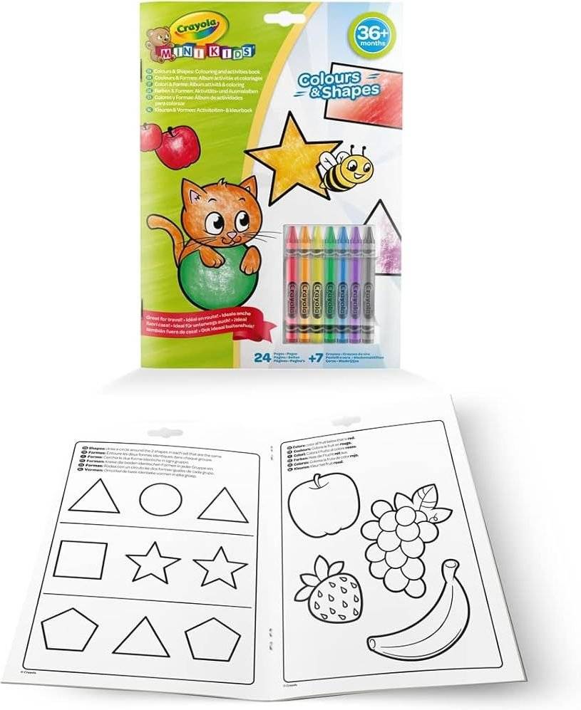 ΒΙΒΛΙΟ ΖΩΓΡΑΦΙΚΗΣ CRAYOLA ΜΑΘΑΙΝΩ ΧΡΩΜΑΤΑ - ΣΧΗΜΑΤΑ