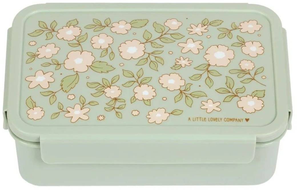 ΔΟΧΕΙΟ ΦΑΓΗΤΟΥ A LITTLE LOVELY COMPANY BENTO LUNCH BOX: BLOSSOMS-SAGE