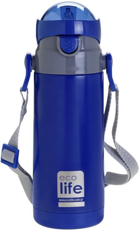 ΑΝΟΞΕΙΔΩΤΟ ΠΑΙΔΙΚΟ ΘΕΡΜΟΣ ECOLIFE THERMOS KIDS 400ML NAVY BLUE