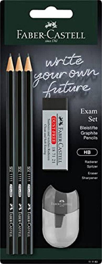 ΣΕΤ FABER CASTELL 111183 BLACK 3 ΜΟΛΥΒΙΑ, ΓΟΜΑ,ΞΥΣΤΡΑ