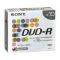 SONY DVD-R 4,7GB 120MIN 16X SLIMCASE COLOR 10...