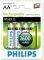  PHILIPS RECHARGEABLE MULTI LIFE AA 2...