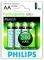  PHILIPS RECHARGEABLE MULTI LIFE AA 2...