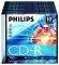 PHILIPS CD-R 700MB 80 MIN 52X SLIM CASE 10 PA...