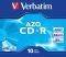 VERBATIM CD-R 80MIN - 700 MB 52X DLP AZO JEWE...