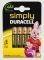 ���T���� DURACELL SIMPLY 3A 4 ��� LR03