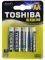 ALKALINE TOSHIBA AA LR6G C BP-4 SS ...