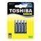  ALKALINE TOSHIBA AAA LR03G C BP-4 SS(4 )