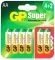  GP ALKALINE AA SUPER - LR6 - 4+2