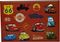   GIM 23X33  STICKERS CARS 2023