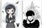  LOGINOTES SPIRAL LINE THE W GIRL A5 / 14  20 CM  2  (90)