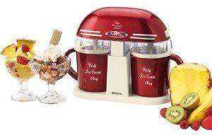  ARIETE 0631 TWIN ICE CREAM MAKER PARTY TIME