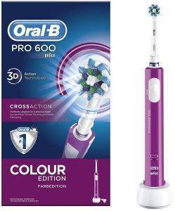 ΟΔΟΝΤΟΒΟΥΡΤΣΑ ΜΠΑΤΑΡΙΑΣ ORAL-B PRO600 CROSSACTION COLOUR EDITION PINK ΟΔΟΝΤΟΒΟΥΡΤΣΑ ΜΠΑΤΑΡΙΑΣ ORAL-B PRO600 CROSSACTION COLOUR EDITION PINK