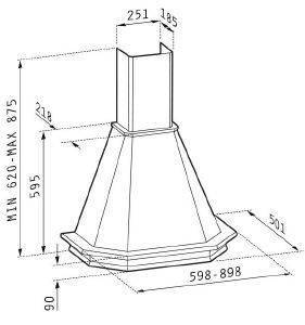 ΑΠΟΡΡΟΦΗΤΗΡΑΣ PYRAMIS ΚΑΜΙΝΑΔΑ ΡΟΥΣΤΙΚ 90CM ΑΠΟΡΡΟΦΗΤΗΡΑΣ PYRAMIS ΚΑΜΙΝΑΔΑ ΡΟΥΣΤΙΚ 90CM