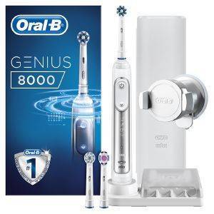 ΗΛΕΚΤΡΙΚΗ ΟΔΟΝΤΟΒΟΥΡΤΣΑ ORAL-B GENIUS 8000 SILVER ΗΛΕΚΤΡΙΚΗ ΟΔΟΝΤΟΒΟΥΡΤΣΑ ORAL-B GENIUS 8000 SILVER