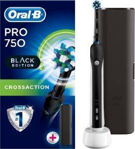  ORAL-B PRO750BL ALL BLACK EDITION +TRAVEL CASE BLACK