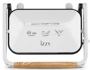 IZZY ΤΟΣΤΙΕΡΑ IZZY PANINI IZ-2013 GRILL WOODEN ΛΕΥΚΗ