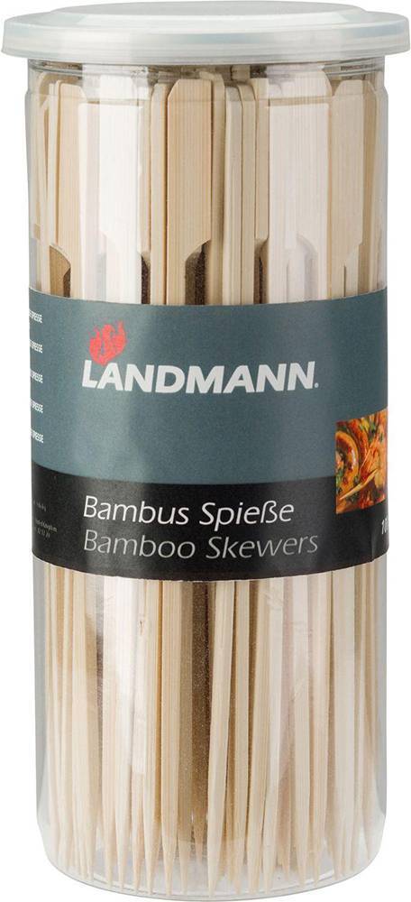 LANDMANN ΞΥΛΑΚΙΑ ΓΙΑ ΣΟΥΒΛΑΚΙΑ LANDMANN PURE BAMBOO 100ΤΜΧ 19CM