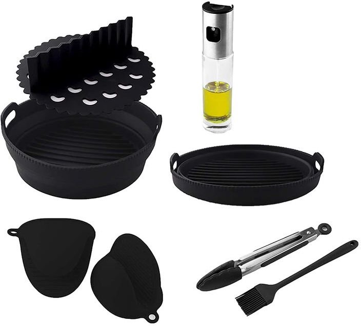ΣΕΤ ΑΞΕΣΟΥΑΡ ΦΡΙΤΕΖΑΣ ΑΕΡΟΣ CECOTEC CECOFRY SILICONE PACK ACCESSORIES 03341 ΜΑΥΡΑ (7 ΤΜΧ)