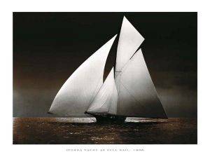 ��������� TIVERNA YACHT AT FULL SAIL, 1895 40 X 50 CM