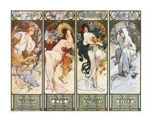 ΑΝΤΙΓΡΑΦΟ LES SAISONS 1897 40 X 50 CM ΑΝΤΙΓΡΑΦΟ LES SAISONS 1897 40 X 50 CM