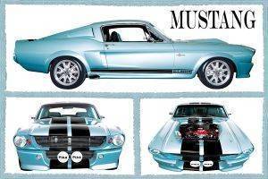 POSTER FABULOUS MUSTANG 61 X 91.5 CM