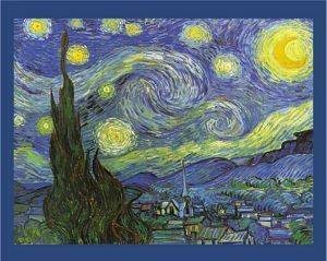 POSTER NUIT ETOILEE SAINT 40.6 X 50.8 CM