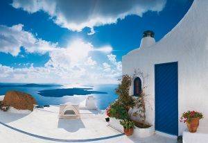 ΦΩΤΟΤΑΠΕΤΣΑΡΙΑ SANTORINI SUNSET 366 X 254 CM ΦΩΤΟΤΑΠΕΤΣΑΡΙΑ SANTORINI SUNSET 366 X 254 CM