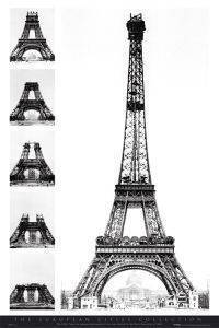 POSTER EIFFEL TOWER STAGES 61 X 91.5 CM POSTER EIFFEL TOWER STAGES 61 X 91.5 CM