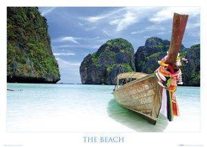 POSTER BOAT ON BEACH 61 X 91.5 CM