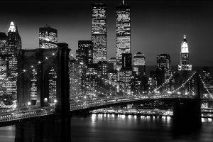 POSTER BROOKLYN BRIDGE NIGHT 61 X 91.5 CM