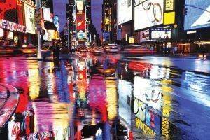 POSTER TIMES SQUARE COLOURS 61 X 91.5 CM