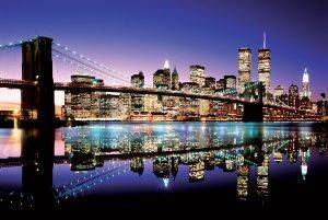 POSTER BROOKLYN BRIDGE COLOUR 61 X 91.5 CM