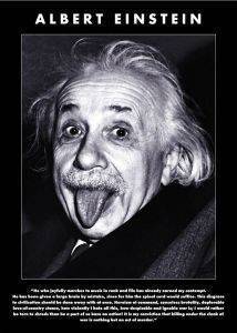 POSTER ALBERT EINSTEIN 61 X 91.5 CM