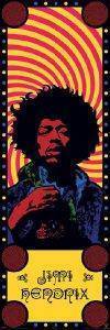 DOOR POSTER HENDRIX PSYCHEDELIC 53 X 158 CM