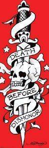 DOOR POSTER ED HARDY DEATH BEFORE DIS 53 X 158 CM