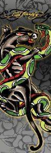 DOOR POSTER EDHARDY PANTHER SNAKE 53 X 158 CM