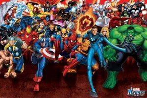 POSTER MARVEL HEROES ATTACK 61 X 91.5 CM