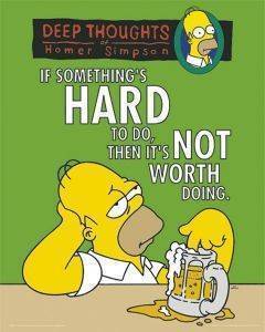 POSTER SIMPSONS DEEP THOUGHT 40.6 X 50.8 CM